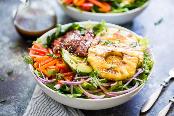 Easy & Healthy Grilled Teriyaki Chicken Salad: Perfect Summer Meal